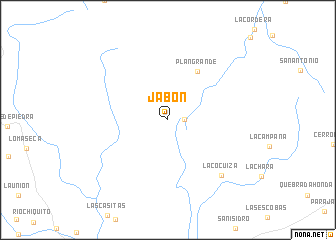 map of Jabón