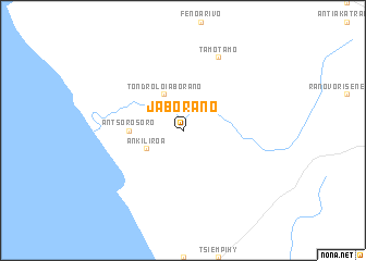 map of Jaborano