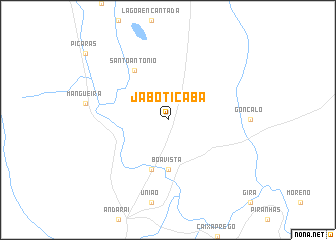 map of Jaboticaba