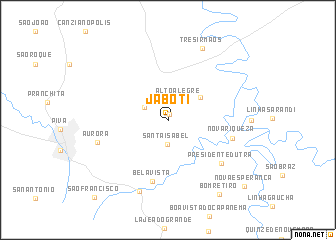 map of Jaboti