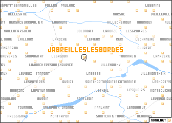 map of Jabreilles-les-Bordes