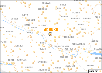 map of Jabuka