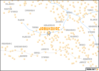 map of Jabukovac