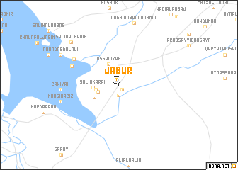 map of Jabūr