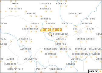 map of Jacaleapa