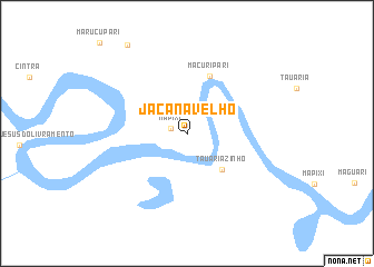 map of Jaçanã Velho