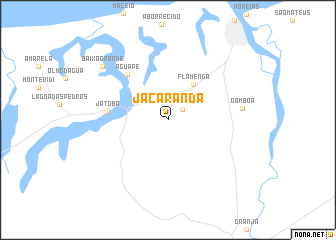 map of Jacarandá