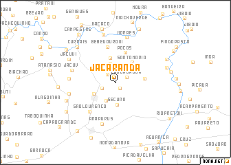 map of Jacarandá