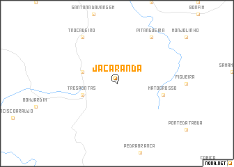 map of Jacarandá