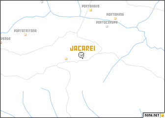 map of Jacareí