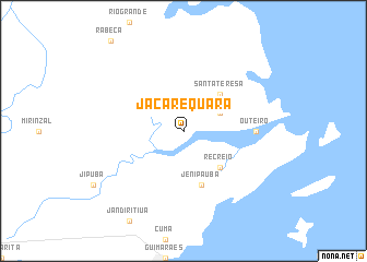 map of Jacarèquara
