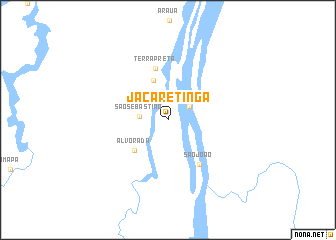 map of Jacaretinga