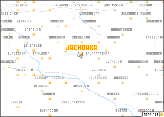 map of Jachówka