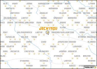 map of Jáchymov