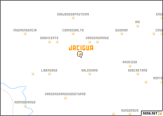 map of Jaciguá