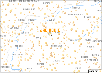 map of Jaćimovići