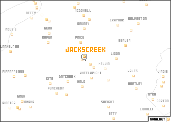 map of Jacks Creek