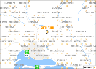 map of Jacks Hill