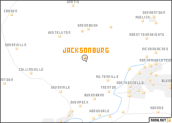 map of Jacksonburg