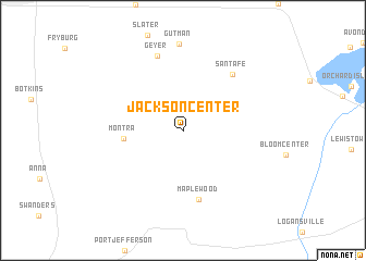 map of Jackson Center