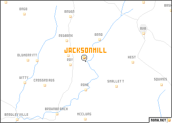 map of Jackson Mill