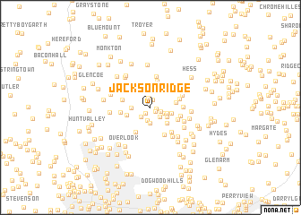 map of Jackson Ridge