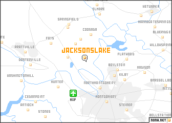 map of Jacksons Lake