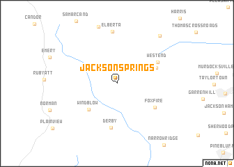 map of Jackson Springs