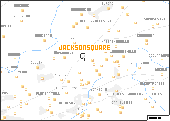 map of Jackson Square