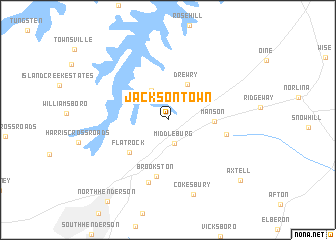 map of Jacksontown