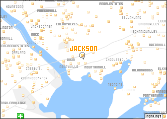 map of Jackson