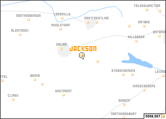 map of Jackson