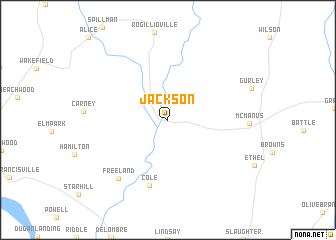 map of Jackson