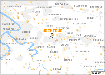 map of Jacktown