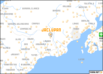 map of Jaclupan