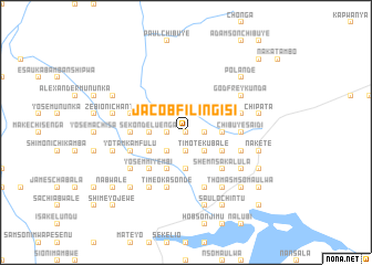 map of Jacob Filingisi