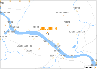 map of Jacobina