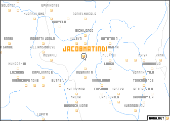 map of Jacob Matindi