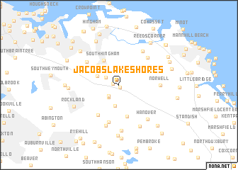 map of Jacobs Lake Shores