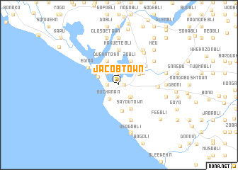 map of Jacob Town