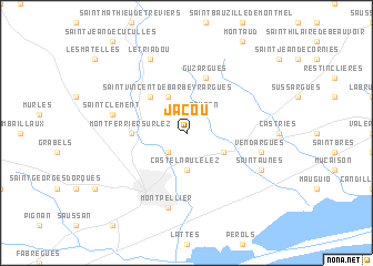 map of Jacou