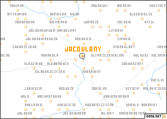 map of Jacowlany