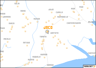 map of Jaco