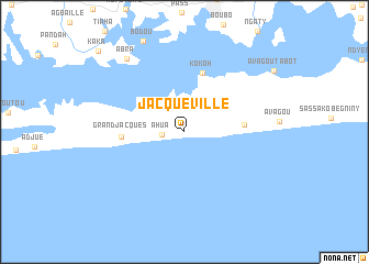 map of Jacqueville