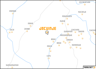 map of Jacuinje