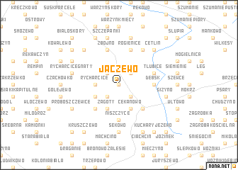 map of Jaczewo