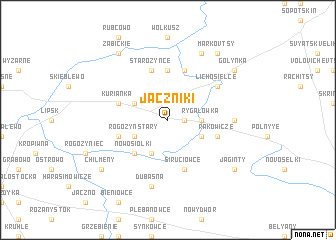 map of Jaczniki