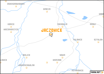 map of Jaczowice