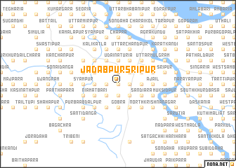 map of Jādabpur Srīpur