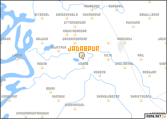 map of Jādabpur